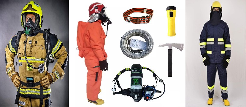 Fire Fighter Outfit and Safety Device